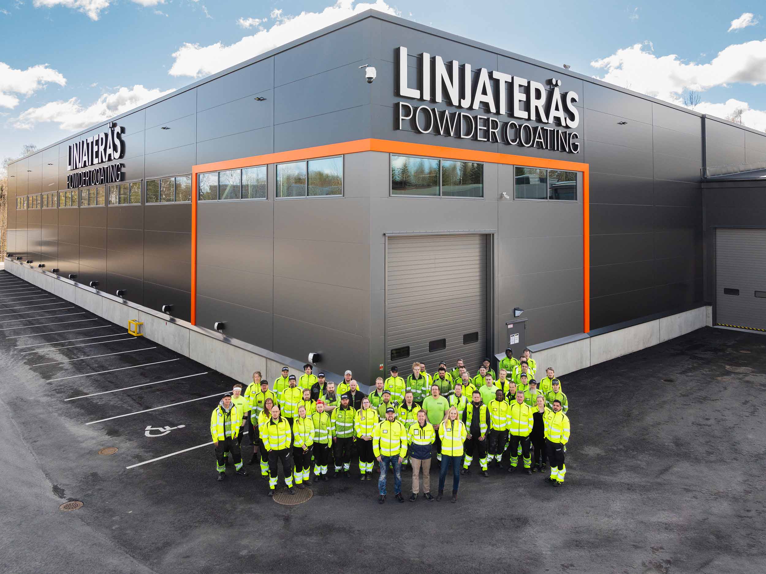 Linjateräs — pulverimaalaus eli jauhemaalaus Tampereelta koko Suomeen ja Pohjoismaihin