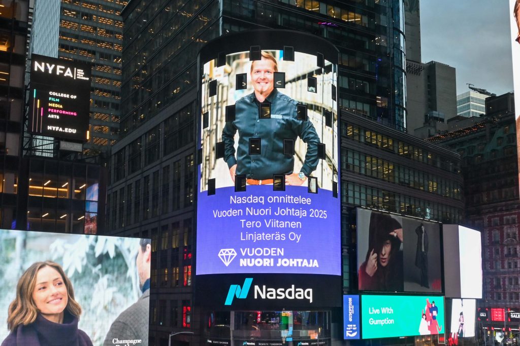 Linjateräs CEO Tero Viitanen has been selected as Finland’s Young Leader of the Year 2025. The recognition is significant both personally and for the entire Linjateräs team, our customers, and partners.