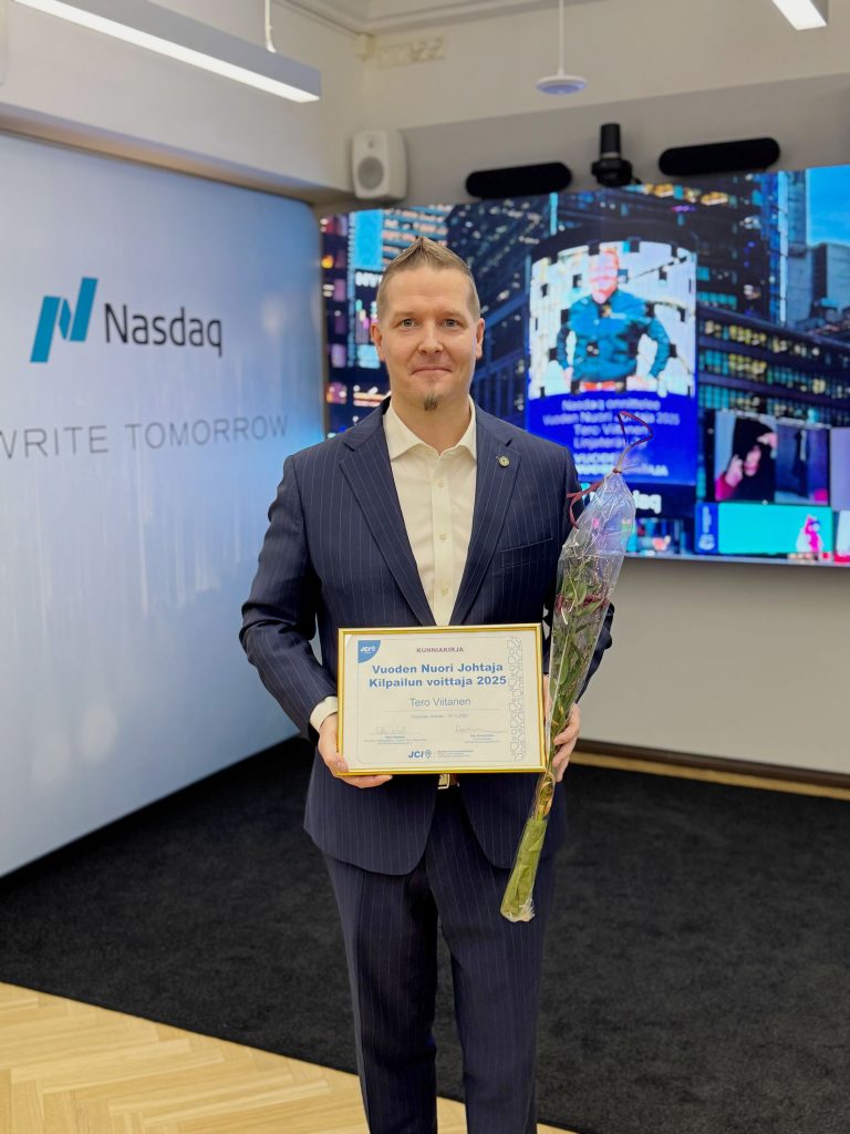 Linjateräs CEO Tero Viitanen has been selected as Finland’s Young Leader of the Year 2025. The recognition is significant both personally and for the entire Linjateräs team, our customers, and partners.