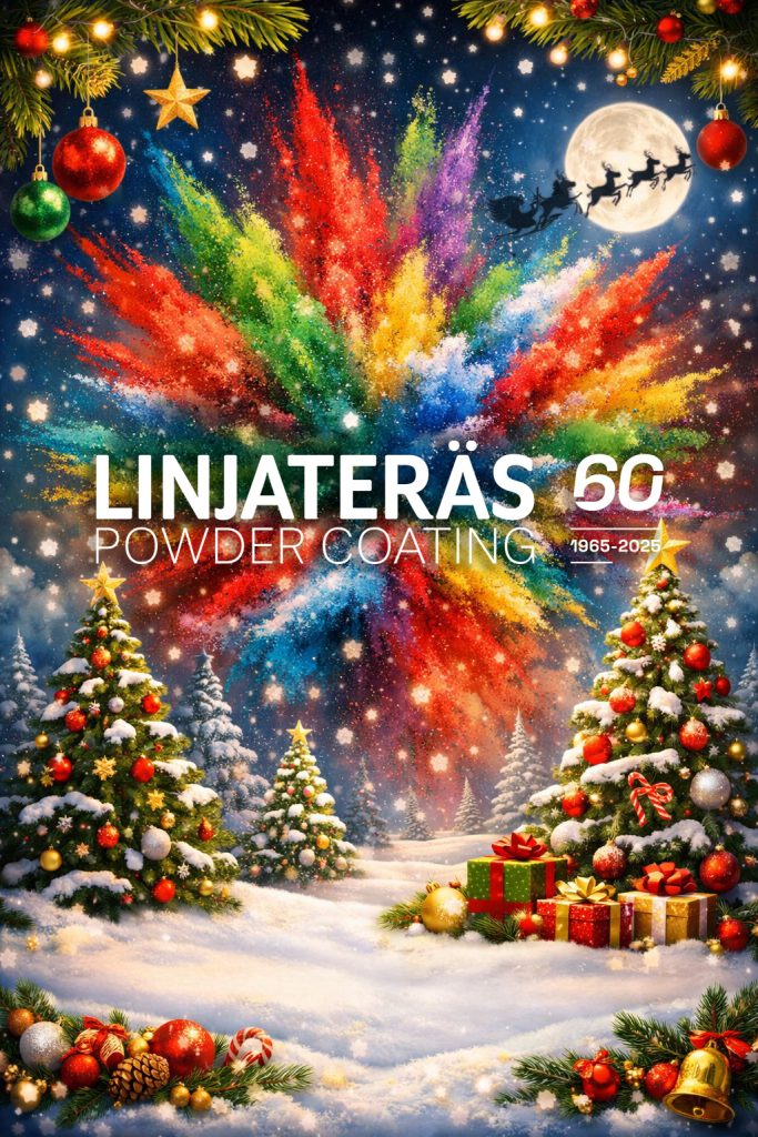 Linjateräs Oy — Jauhemaalauksen eli pulverimaalauksen edelläkävijä. Vuodenvaihteen aukioloaikamme ovat seuraavat.